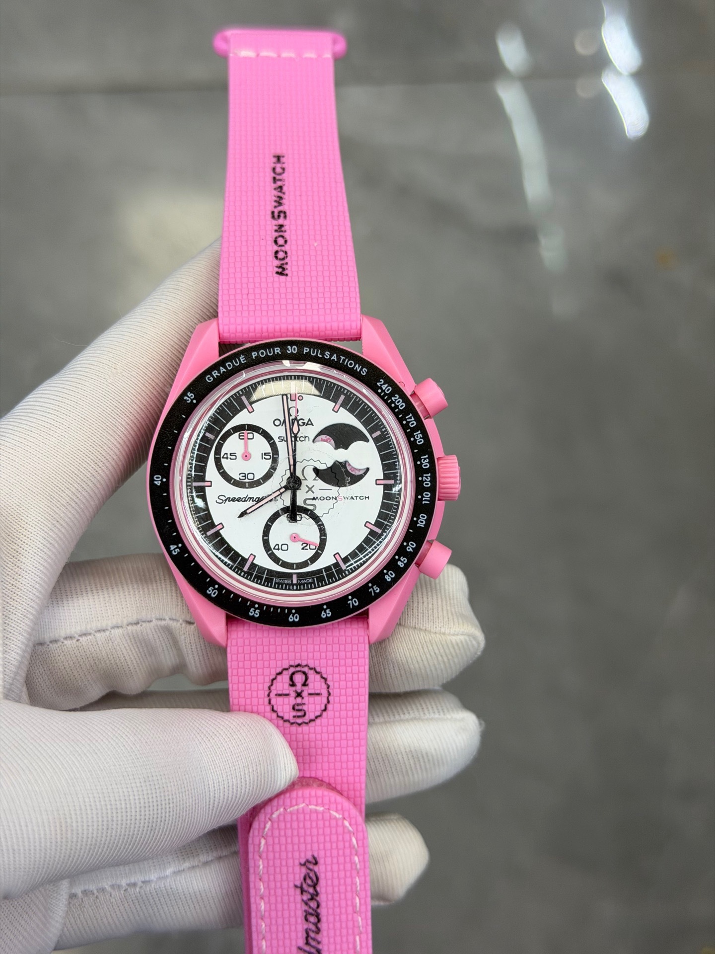 Reloj Cronógrafo de Cuarzo de Seis Agujas de Plástico y Cristal de Zafiro, Impermeable con Luz Nocturna image 13