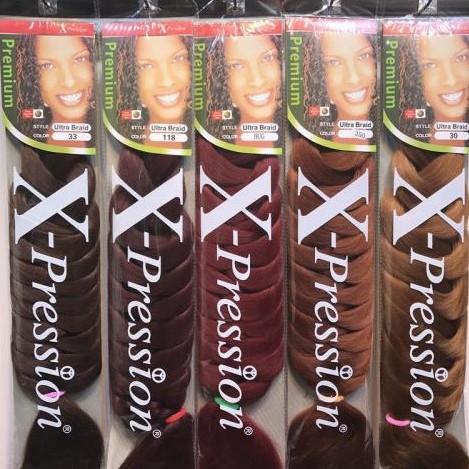 xpression africano negro sucio trenza peluca colorida gran trenza peluca fibra química gran trenza extensión de trenza