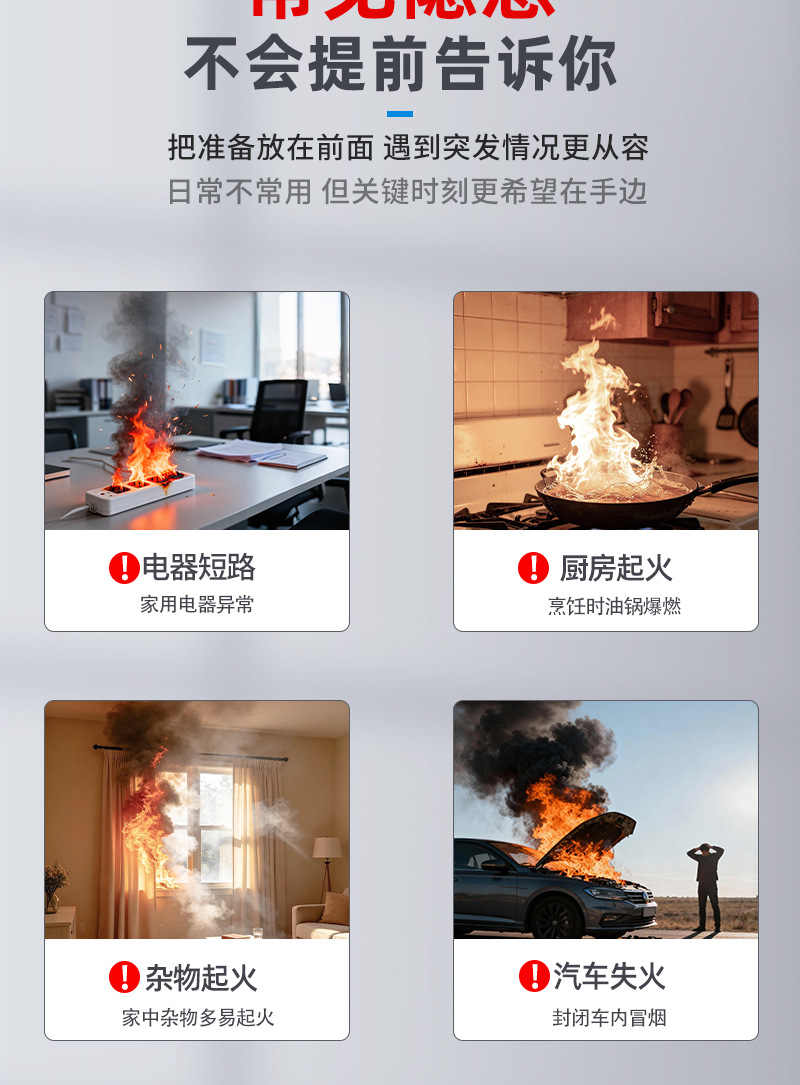 2026 model low-temperature 3-liter water-based fire extinguisher for car and home use, anti-freeze at minus 30 degrees, 2L/6L portable fire extinguisher
