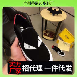 欧洲男鞋潮流怪兽恶魔男士脚蹬板鞋青年运动鞋乐福鞋休闲鞋子