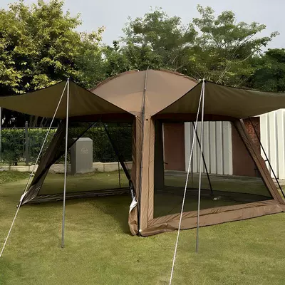 Canopy Two-In-One Sunshade Outdoor Canopy Tent Camping Rainproof Sun Protection Mosquito Net Anti-Mosquito Portable Pergola