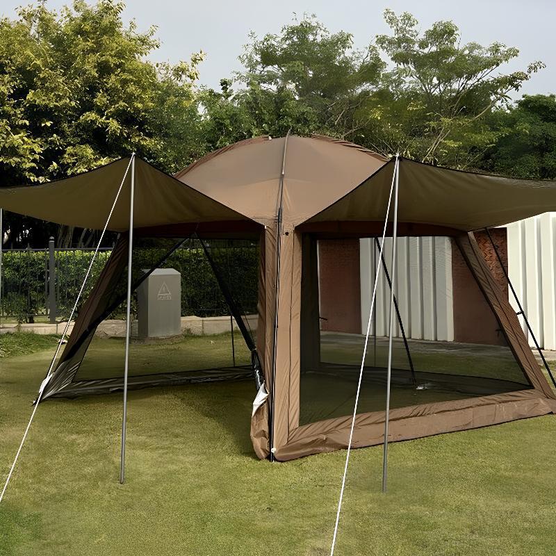 Canopy Two-In-One Sunshade Outdoor Canopy Tent Camping Rainproof Sun Protection Mosquito Net Anti-Mosquito Portable Pergola