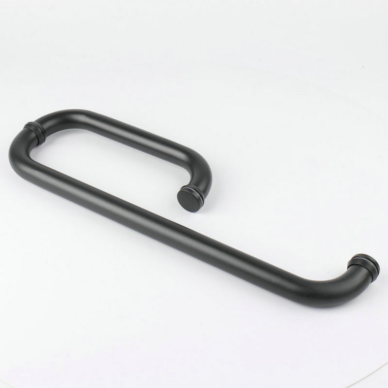 Factory Supply Modern Simple Polished Stainless Steel Round Tube Handle Glass Door Shower Room Handle Handle Handle