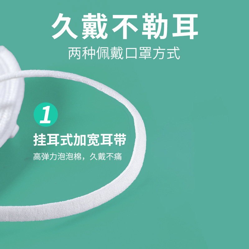 Mascarillas blancas desechables tridimensionales 95, protección de cinco capas según el estándar nacional, transpirables para adultos, hombres y mujeres, antigranizo, tridimensionales 3D