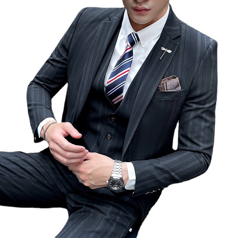 E2173 1920K ÁO VEST NAM SHATYC VEST DÁNG ÔM BODY GỢI CẢM SEXY CẢ BỘ 3 MÓN MÙA XUÂN THU ĐÔNG PHONG CÁCH HÀN QUỐC THỜI TRANG NAM G05 SẢN PHẨM MỚI