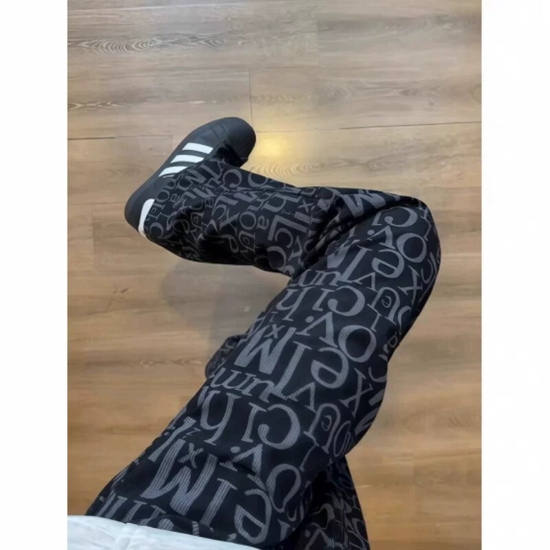 Tie-dye plaid straight corduroy pants for men, summer thin new arrivals, loose wide-leg casual pants for teenagers Tie-dye plaid straight corduroy pants for men, summer thin new arrivals, loose wide-leg casual pants for teenagers