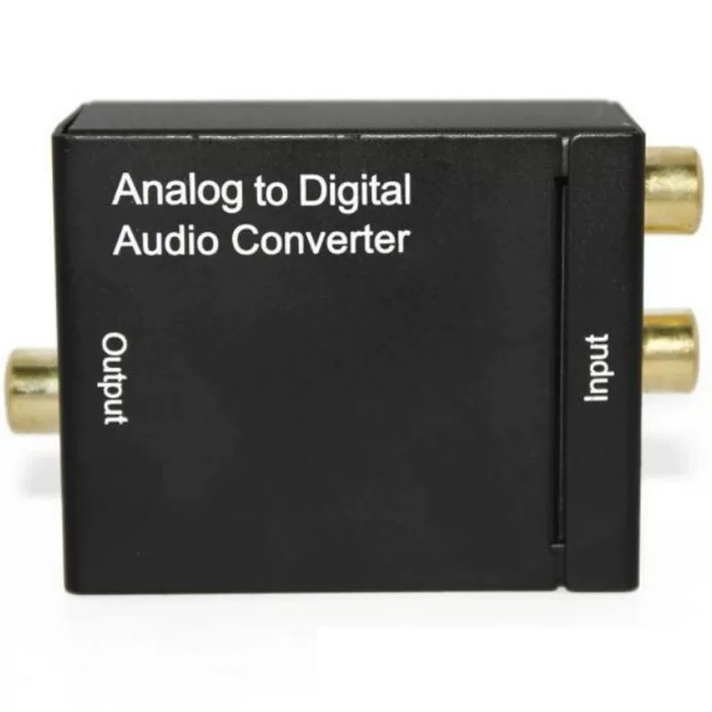 Audio simulation to coaxial digital signal decoder RCA Lotus head conversion Analog to digital