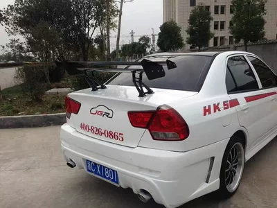Fixed wind wing, Rear Wing, Car Modification, Aluminum - jg-149-sedan-double-layer-drilling-required-135cm