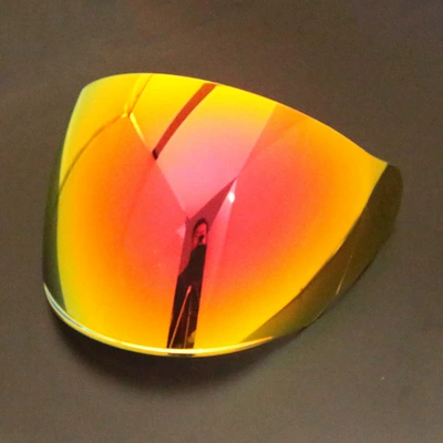 Helmet Lens Goggles Motorcycle | Dəbilqə (Kaska) aksesuarları - gold-red