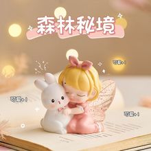 可爱天使宝贝摆件卧室工位儿童房装饰儿童女孩生日高颜值女生礼物