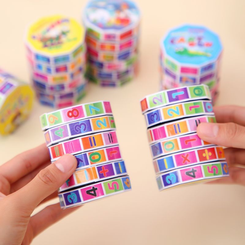 子供の教育用デジタルルービックキューブ加算、減算、乗算、除算算術ルービックキューブおもちゃ幼稚園卒業賞品小さなギフト|undefined