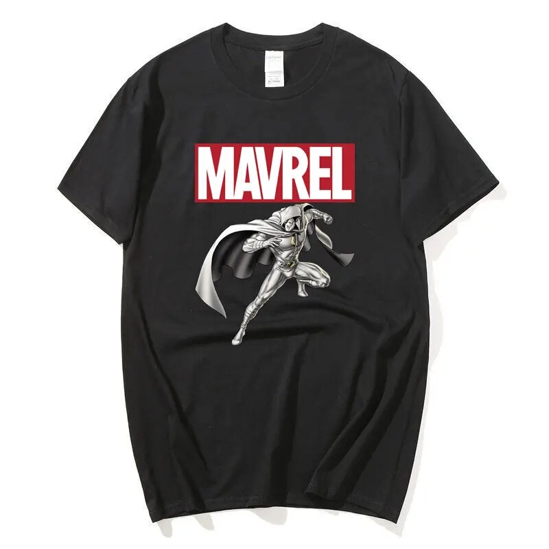 Marvel's Moon Knight Fashionable Casual Short-Sleeved T-Shirt, Stylish Round-Neck Loose-Fitting T-Shirt, Pure Cotton Heavyweight T-Shirt Marvel's Moon Knight Fashionable Casual Short-Sleeved T-Shirt, Stylish Round-Neck Loose-Fitting T-Shirt, Pure Cotton Heavyweight T-Shirt