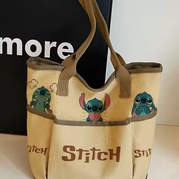 Cross-Border Hot-Selling Casual Fashion New Style Large-Capacity Stitch Handbag for Men and Women, Convenient Bag for Students