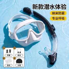 马逊浮潜三宝潜水面罩护鼻潜水镜搭配呼吸管成人户外游泳浮潜装备