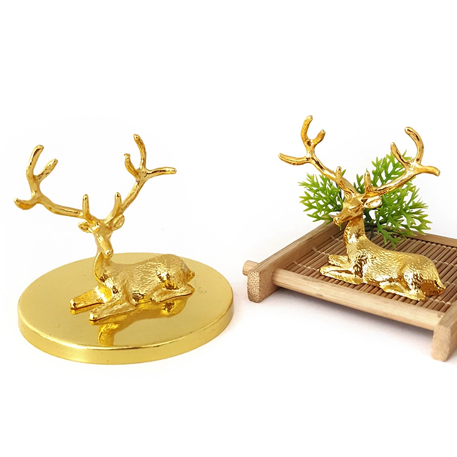 Легкая роскошная домашняя металлическая крышка, аксессуары, лежащие олени, украшения для животных, украшения ароматерапевтическая крышка, конфеты, аксессуары для домашней гостиной