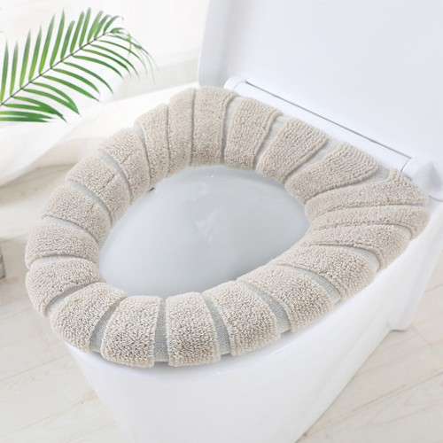 Estera de inodoro de suministro transfronterizo Estera de inodoro de tipo O de punto de estilo nórdico engrosada estera de inodoro lavable universal