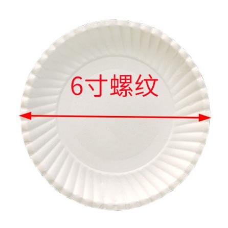 Plato desechable para pastel de cumpleaños Plato de fiesta Plato de papel Platos de cubierta Pintura de alimentos Snack Plato de papel de picnic