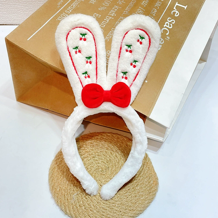 Flashing Headband Yimin, Flower-Shape Light Socket, Korean Style Plush, Blue Accent