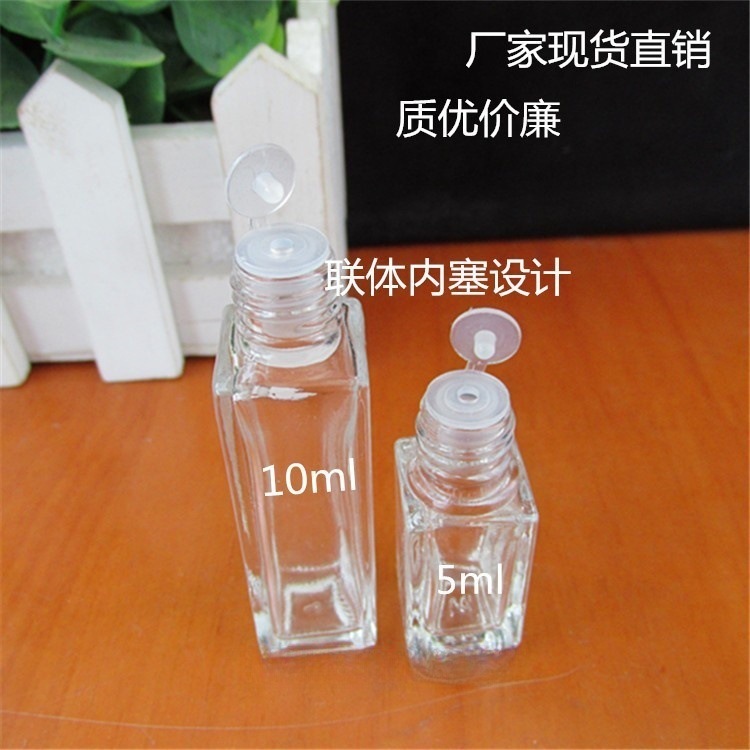 スポット供給 5 10ml 角型香水瓶、電気アルミニウム蓋、インナープラグローションガラス瓶|undefined
