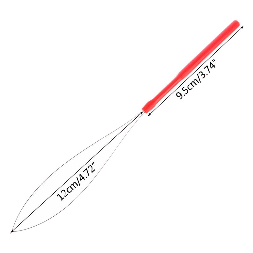 Cross-Border Foreign Trade Beading Device Wig Crochet Colorful Plastic Handle Hair Extension Device Nano Buckle Bead Threading Device Hair Pulling Needle Wholesale