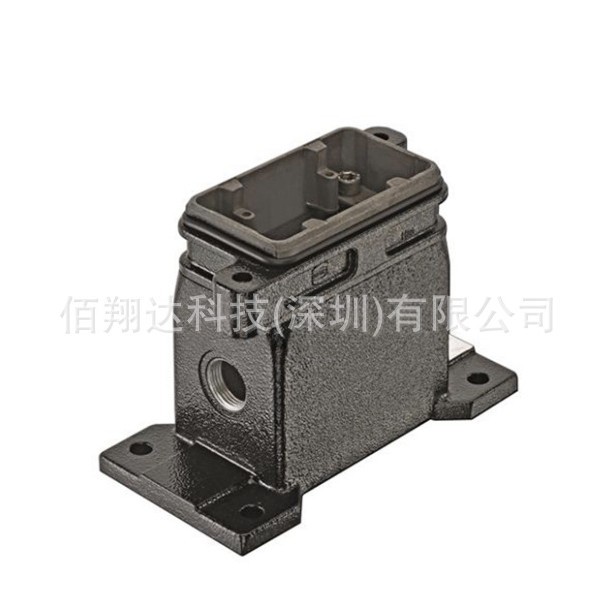 HARTING浩亭19400161263 16B 1xM40螺钉锁扣 边出线 表面安装底座