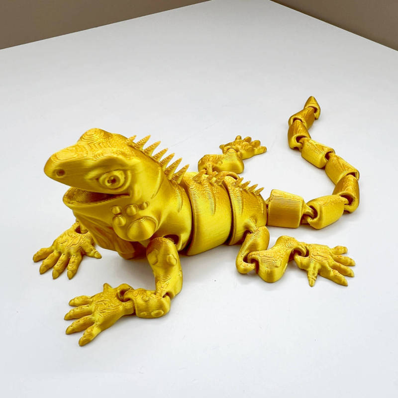 跨境3D打印仿真蜥蜴动物模型手办多关节工艺品摆件创意模型礼物|undefined
