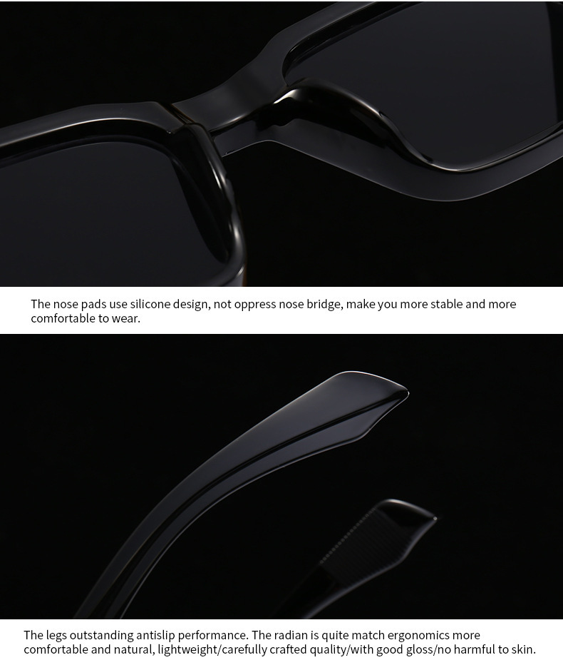 Lunettes de soleil œil de chat angulaires transfrontalières spéciales, jambes de miroir rétro modernes, lunettes de soleil décoratives guépard sautant 6025_voghion.com