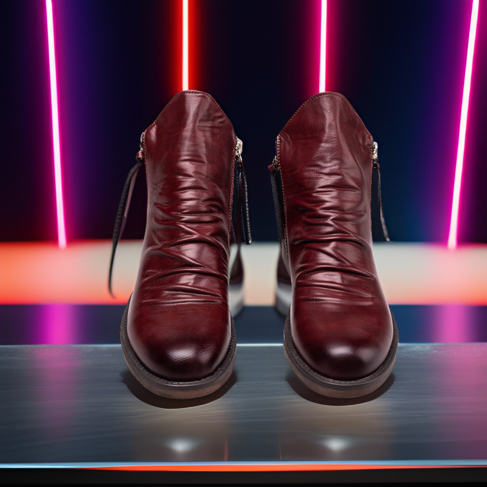 Férfi cipők Ősz és Tél Kétoldalas Cipzár Csúszásgátló Aljjal Férfi Csizmák Férfi Cipők Bojtos Csizmák Férfi Bőr Csizmák Nagy Méretben_voghion.com