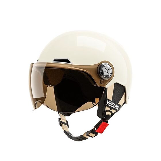 Yinglan A-Zen2.0 Electric Motorcycle Helmet Women's Sun Protection 3C Certified Battery Car Safety Helmet Men's Retro Summer