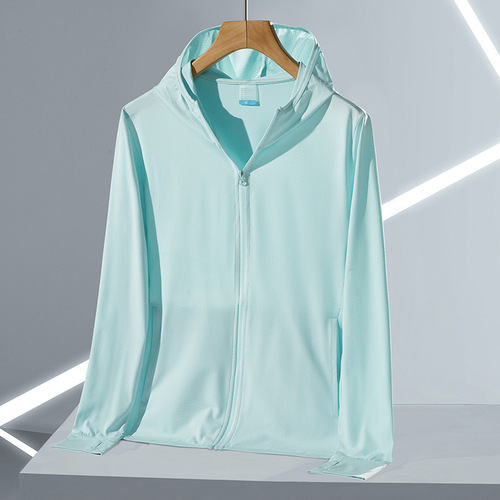 U family's same outdoor couple sun protection clothing for men and women, anti-UV ice silk knitted, breathable, printable LOGO