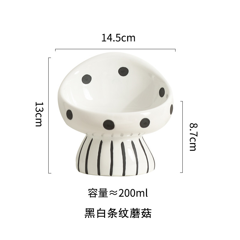 Cuenco para gatos, cerámica, boca oblicua, protección cervical, cuenco de agua potable, cuenco de grano, cuenco de arroz para gatos, suministros para mascotas, cuenco para perros al por mayor