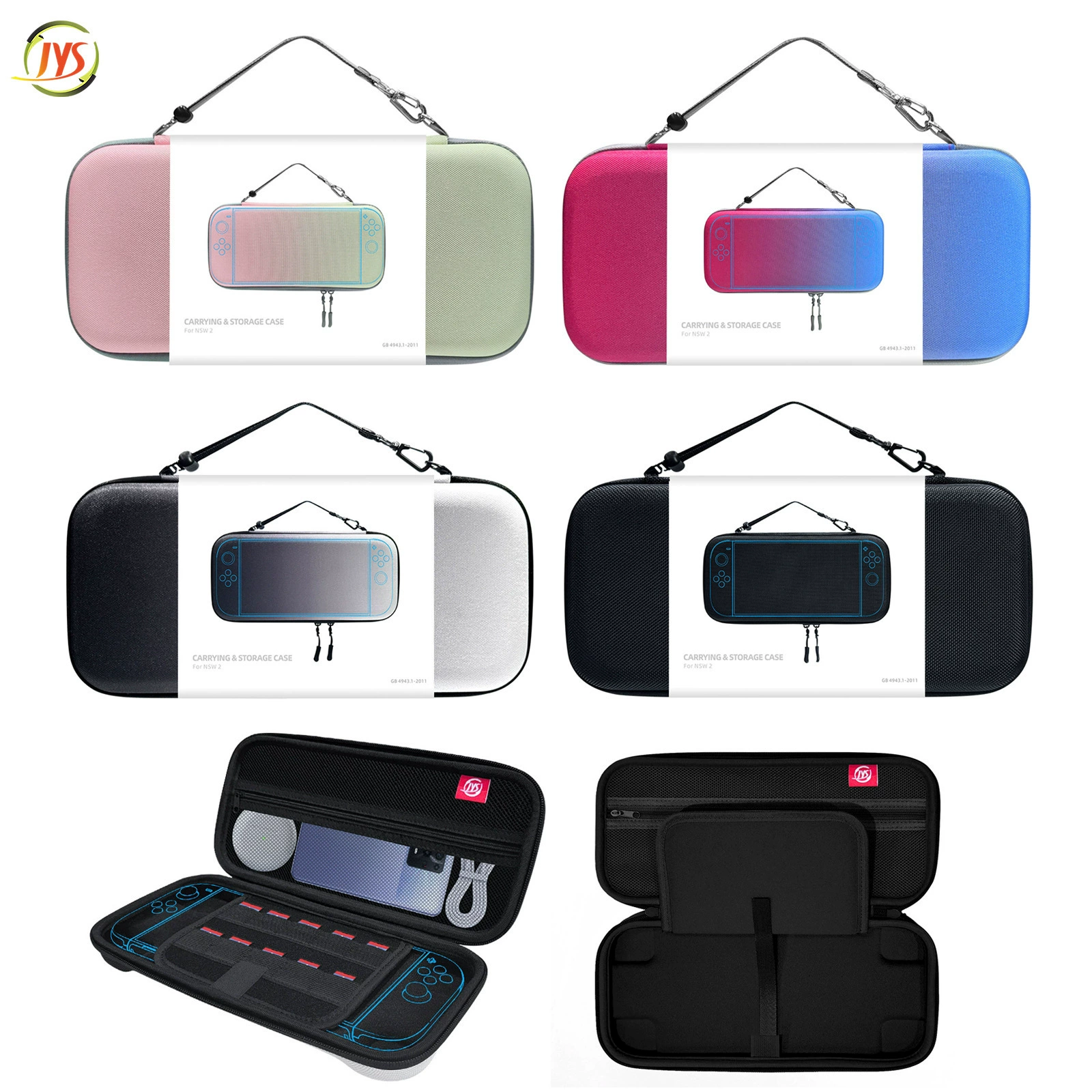 Косметичка для консоли Switch2 с кассетой-переходником Портативная защитная сумка на молнии из ЭВА для игровой консоли Switch2