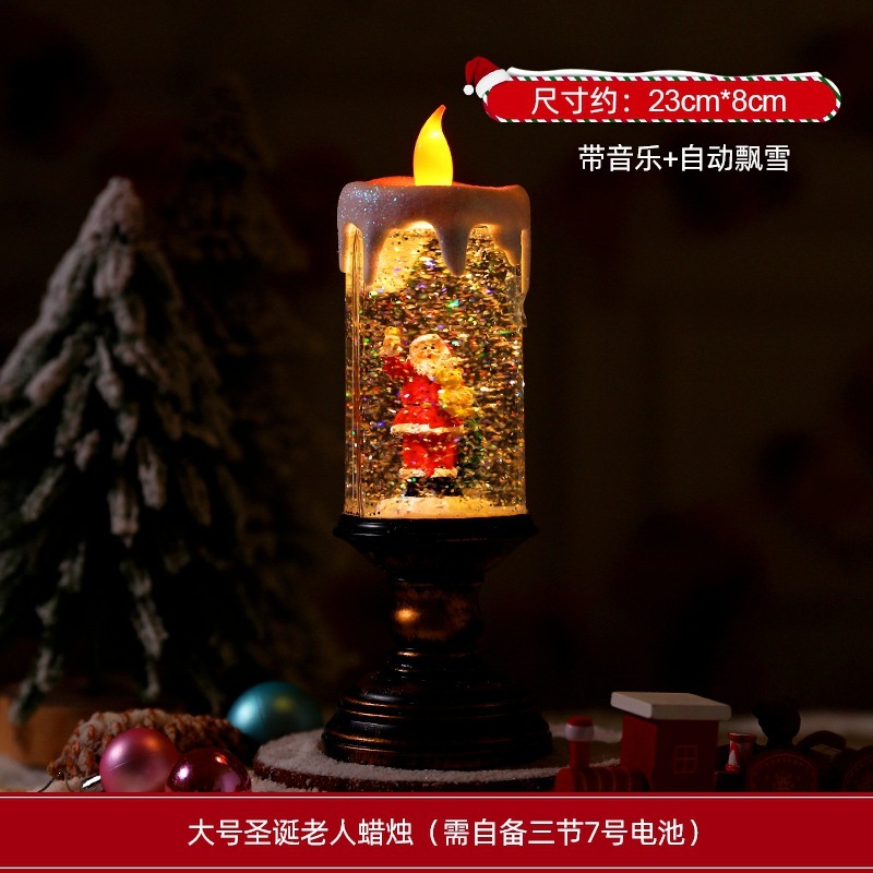 跨境圣诞节装饰品氛围灯饰布置蜡烛夜灯拍照道具礼物桌面摆件礼品|undefined