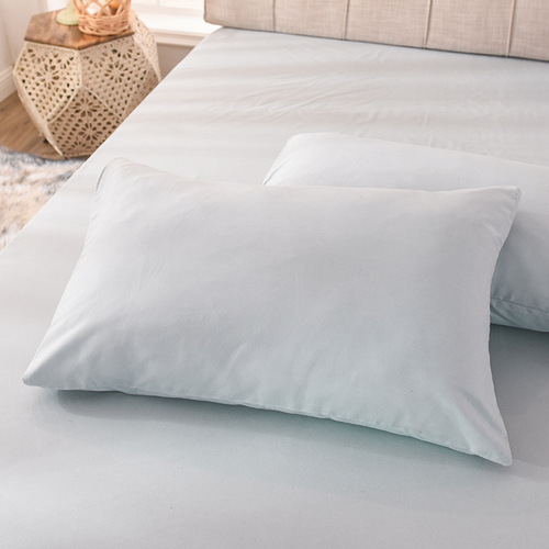 Factory Wholesale Solid Color Velvety Pillowcases Cross-border Single or Double Pillowcases Cross-border Plain Color Pillowcase Wholesale