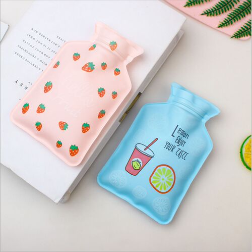 PVC cartoon mini water-filled hot water bottle student cute portable hand warmer winter hot water bottle wholesale