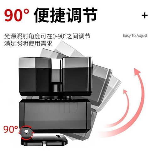 Cross-border new strong light headlight led five-head aircraft light usb charging head-mounted small flashlight outdoor miner's lamp headlight