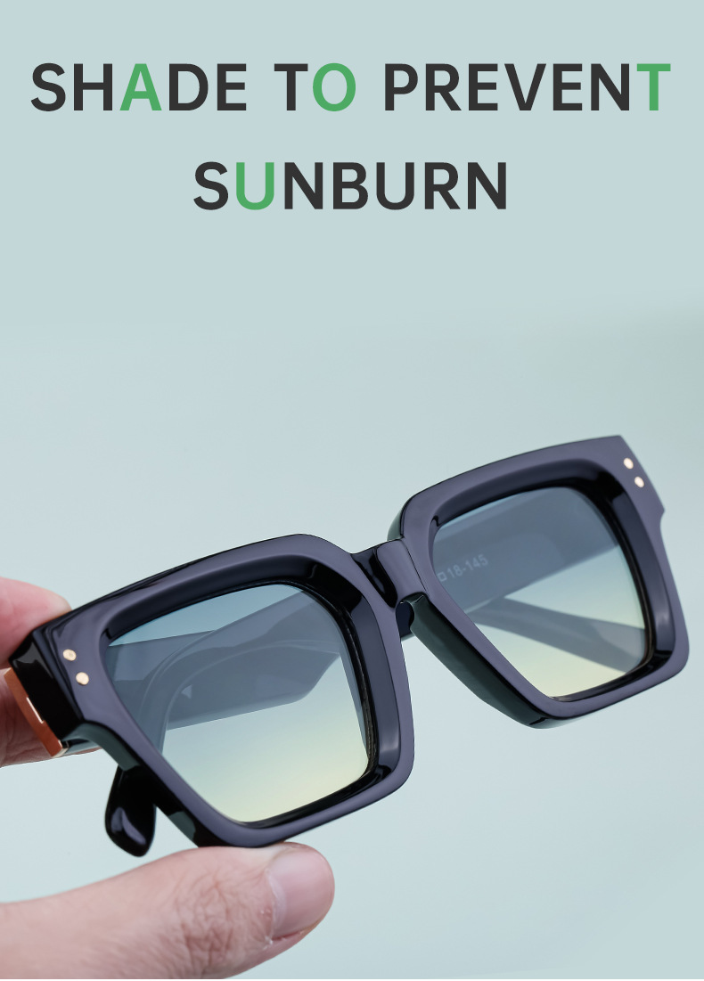 2024 Nouvelles lunettes de soleil tendance minimalistes et polyvalentes européennes et américaines pour hommes Protection solaire Lunettes de soleil photo de rue pour hommes_voghion.com