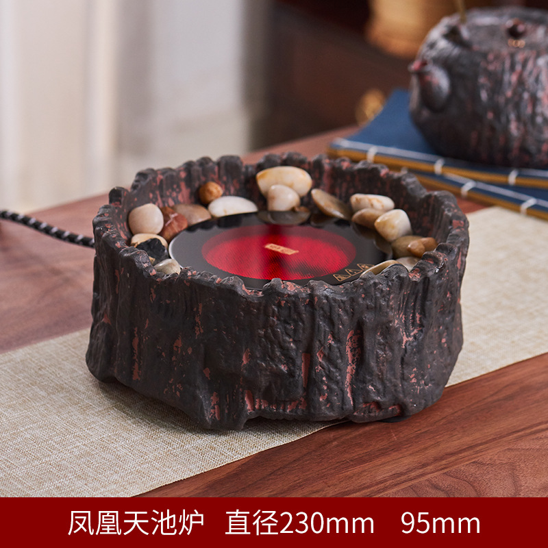 Cocina de té del hogar gancho libre vintage viejo barro de roca eléctrica estufa de cerámica arte del té gancho Kung Fu juego de té accesorios gancho vertical