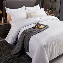 酒店民宿床上用品四件套宾馆白色床单七八件套单人三件套床笠发