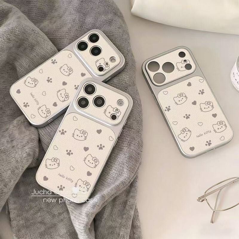 Hello Kitty Claw Iphone16Promax Is Suitable for Apple 15Pro Leather Texture 17Air Premium 15 Electroplating 14Plus Hello Kitty Claw Iphone16Promax Is Suitable for Apple 15Pro Leather Texture 17Air Premium 15 Electroplating 14Plus