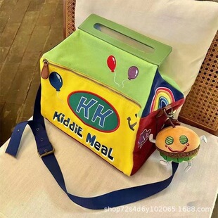 Spongebob Series Portable Travel Bag Large Capacity Student Pull Rod Luggage Bag Storage Bag Crossbody Fitness Bag