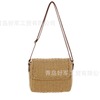 Retro purse, small bag strap one shoulder, beach straw shoulder bag for leisure
