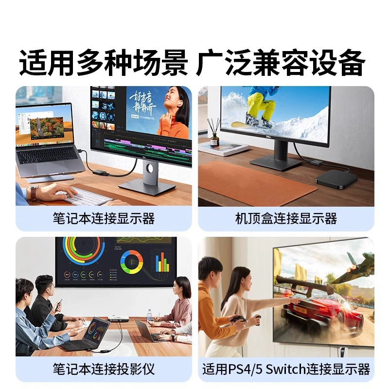 绿联 HDни HDMI к VGA конвертер HD кабель адаптер интерфейса для ноутбука дисплей проектор