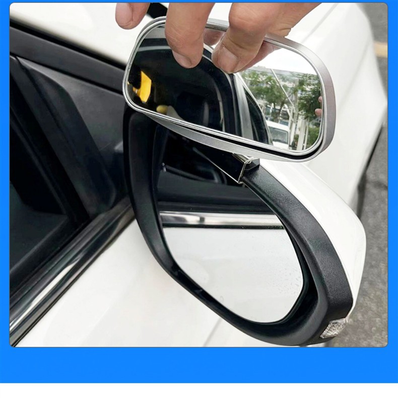 Dual Adjustment Car Auxiliary Rear View Wide Field of View Coach 360 ° Reversing blind spot mirror for better visibility, plus an additional mirror for the instructor