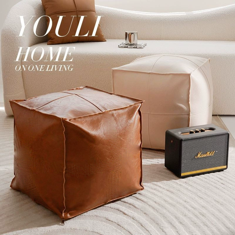 Домашний ленивый диван кожаный хранения старой одежды