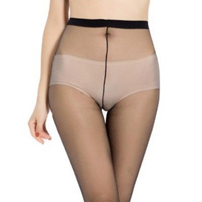 Ultra-thin 0d one-line crotch invisible seamless stockings for women anti-snatch fully transparent sexy flesh-colored pantyhose for summer
