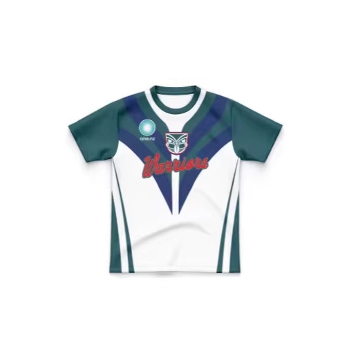 Warriors 2025 Kids Dynasty Te Ao Marama Round Neck Aboriginal T-Shirt Sports Casual T-Shirt Warriors 2025 Kids Dynasty Te Ao Marama Round Neck Aboriginal T-Shirt Sports Casual T-Shirt