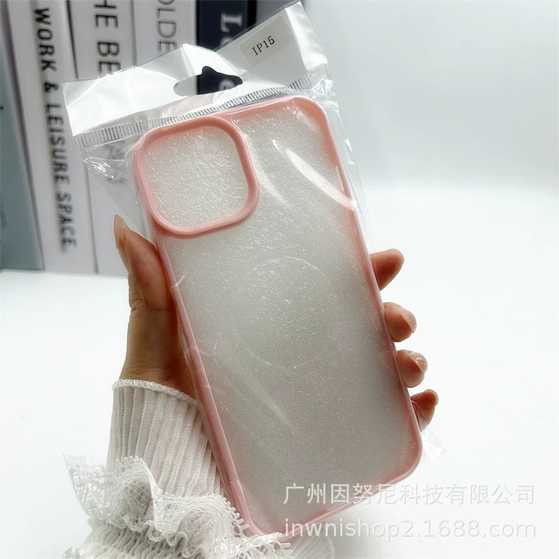 Чехол для телефона (Apple) совместим с сериями iPhone 7–17, прозрачная задняя панель с цветной рамкой, легковесный