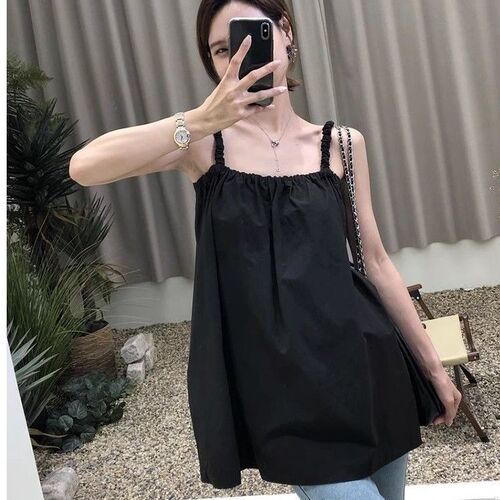 Summer Dopamine Strappy Tank Top 2025 Women's Summer Design Inspired Minority Outerwear Sleeveless Cardigan Backless Top