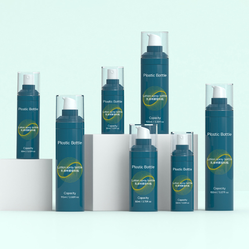 厂家批发PET透明喷雾瓶按压乳液分装塑料瓶子30-150ml
